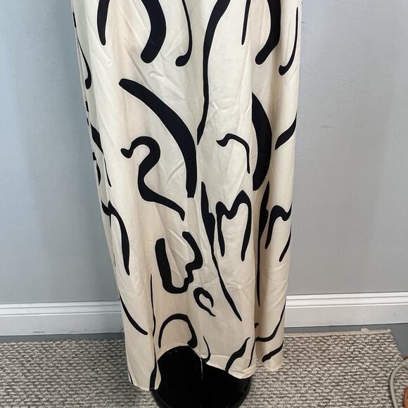 Emery Rose Dress size Extra Large Ivory Black Swirls Long Maxi Wedding Church - Picture 5 of 11